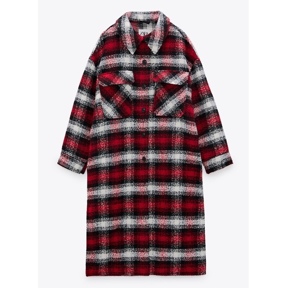 Zara long plaid overshirt - Picture 13 of 13